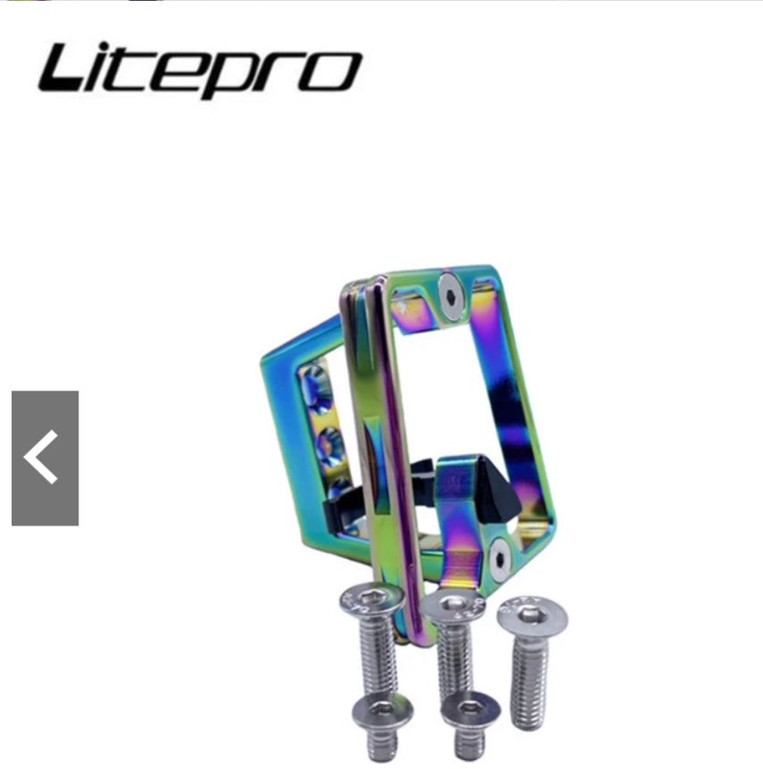 Litepro Alloy two holes Front Carrier Block / Piggy Nose for Brompton