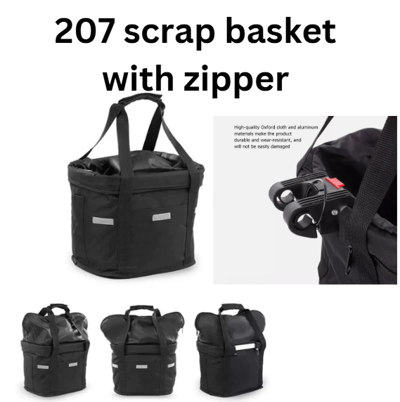 OUGO Bicycle Front Basket Removable Waterproof Bike Handlebar Basket Pet Carrier Frame Bag