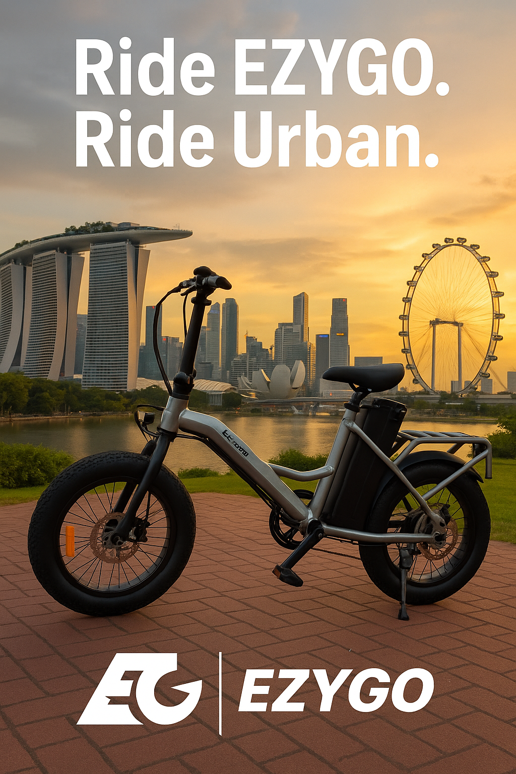 EZYGO Urban Flow Electric Bicycle Ebike | 48V 19.2AH | LTA Approved and EN15194:2017 Certified PAB | LATEST EBIKE in 2025