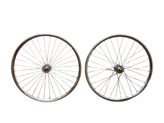Vintage Retro Legend 700C Rim Brake Fixie Fixed Gear Single Speed Wheelset Wheel Set Pista Steel Bicycle