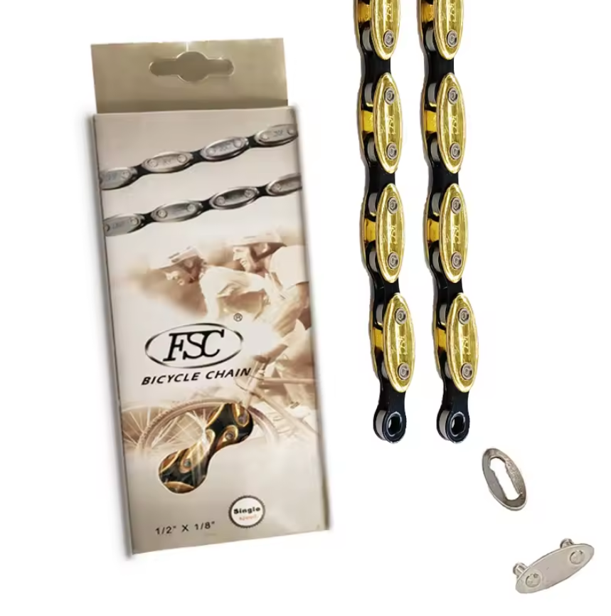 FSC Olive Fixed Gear Bike Chain/ Fixie Chain | Single speed bike Chain | Track bike chain - Durable | easy-install