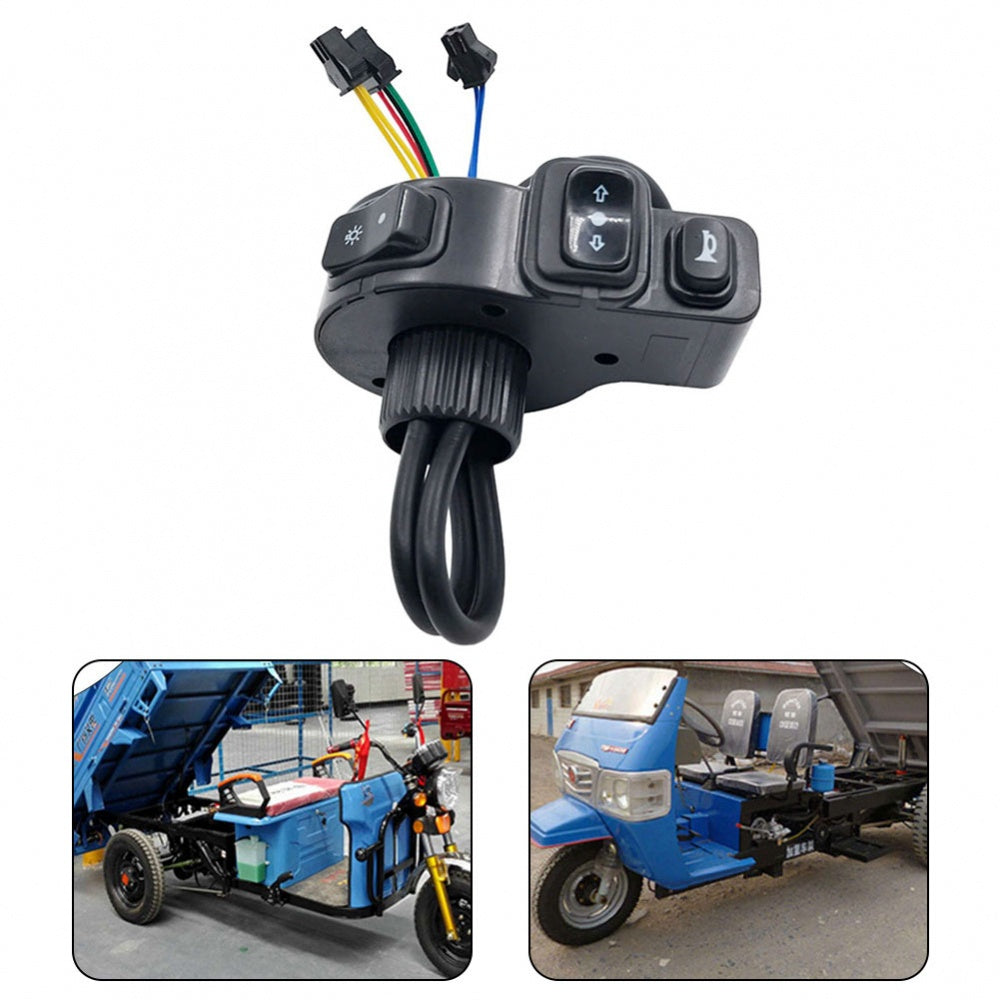 Handlebar Switch ATV Motorcycle For Ebike Horn Light Steering Off On Road