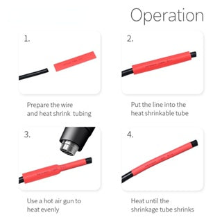 580pcs 2:1 Heat Shrink Tube Shrinking Assorted Polyolefin Insulation Sleeving Wire Cable Sleeve Wrap
