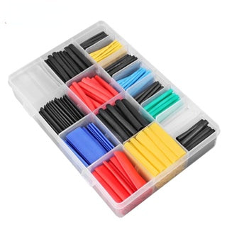 580pcs 2:1 Heat Shrink Tube Shrinking Assorted Polyolefin Insulation Sleeving Wire Cable Sleeve Wrap