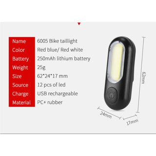 Goofy Mini Tail Light COB Rechargeable LED Light / Tail Signal Light