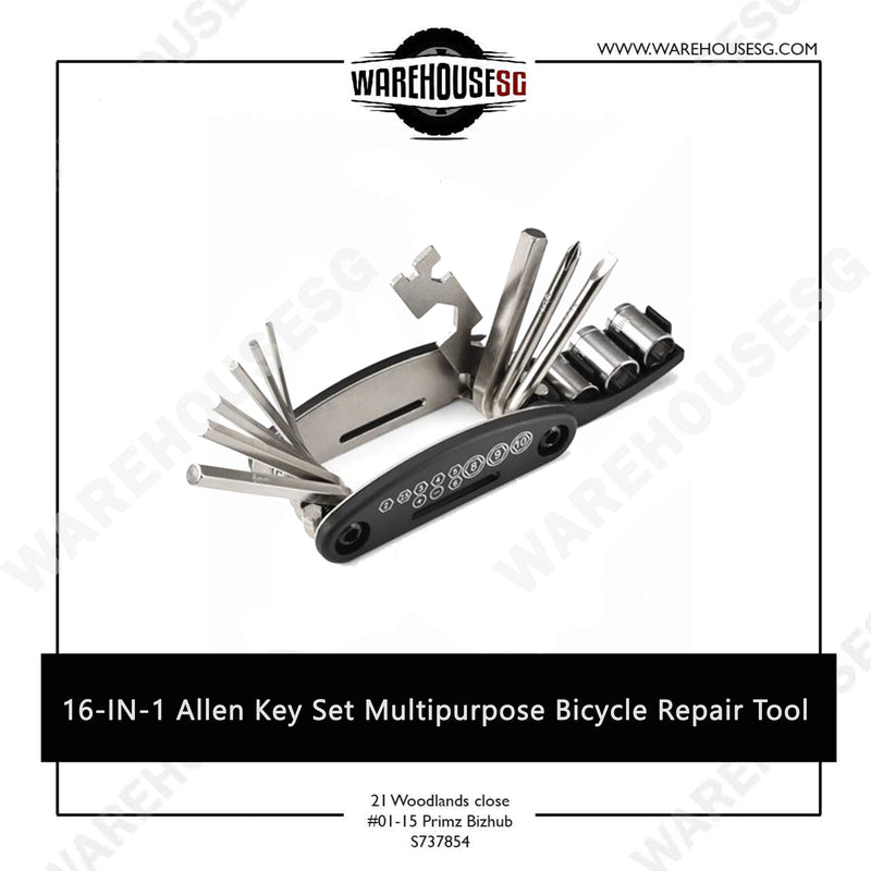 16-IN-1 Allen Key Set Multipurpose Bicycle Repair Tool