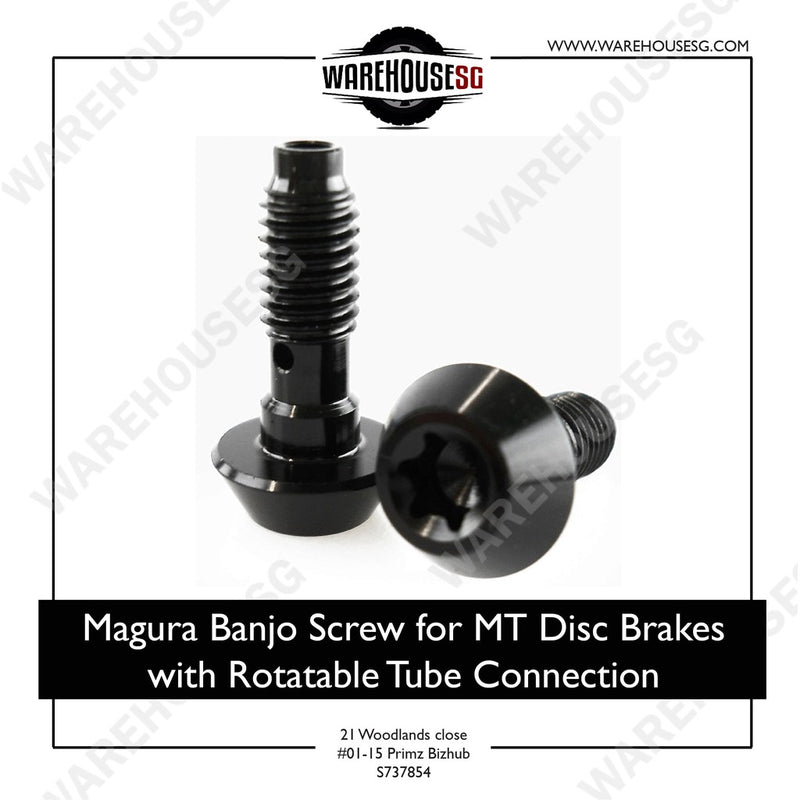 Magura Banjo Screw for MT Disc Brakes with Rotatable Tube Connection