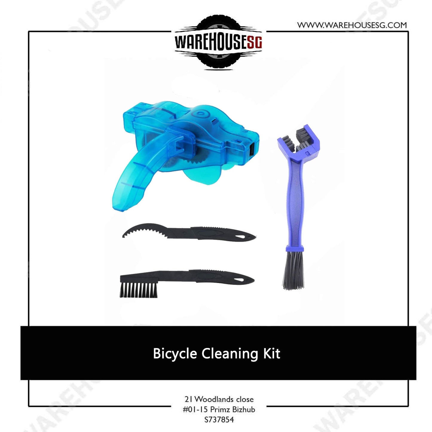 Bicycle Cleaning Kit / Chain Cleaner Brush Scrubber Wash Tool