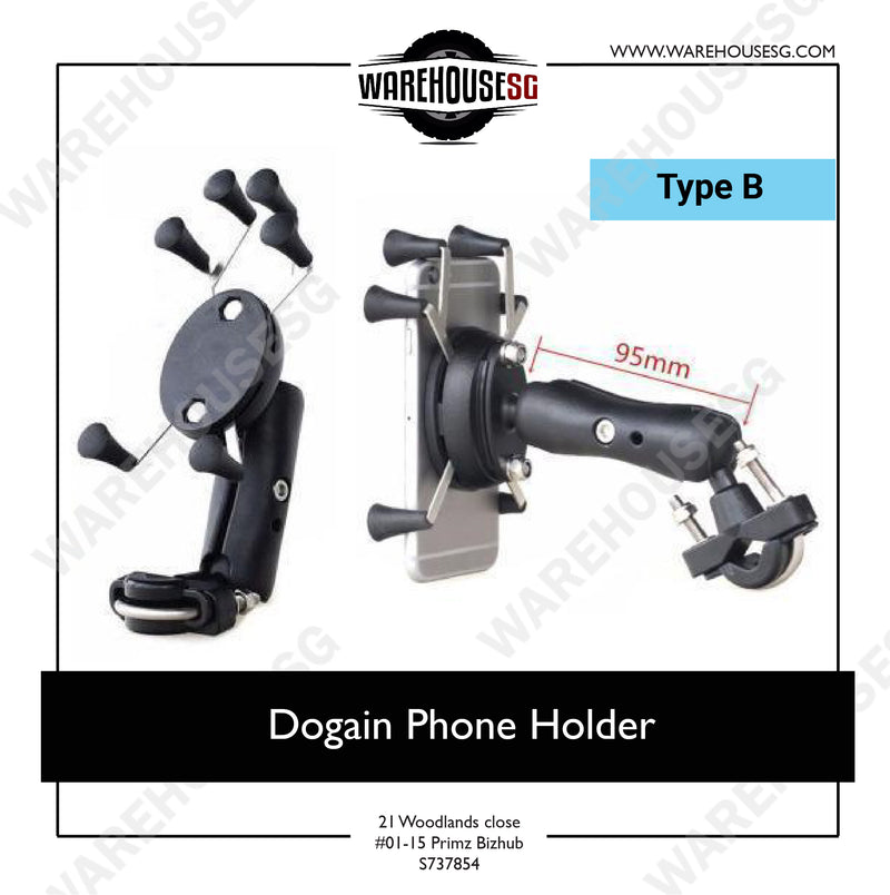DOGAIN X-Grip Phone Holder for Motorbike / E-Scooter