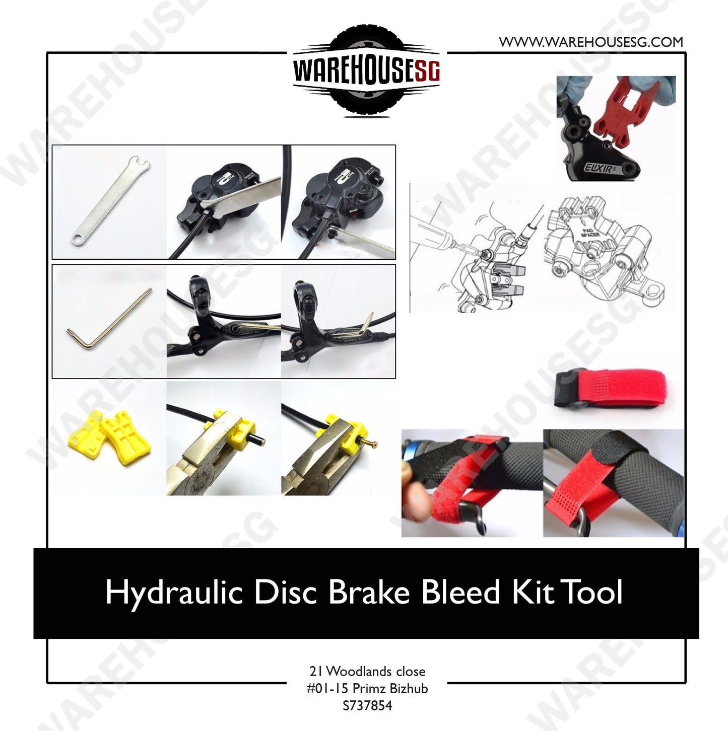 Hydraulic Disc Brake Bleed Kit Tool