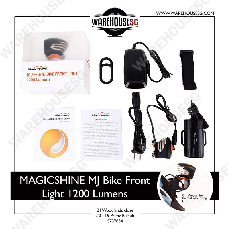 MAGICSHINE MJ Bike Front Light 1200 Lumens
