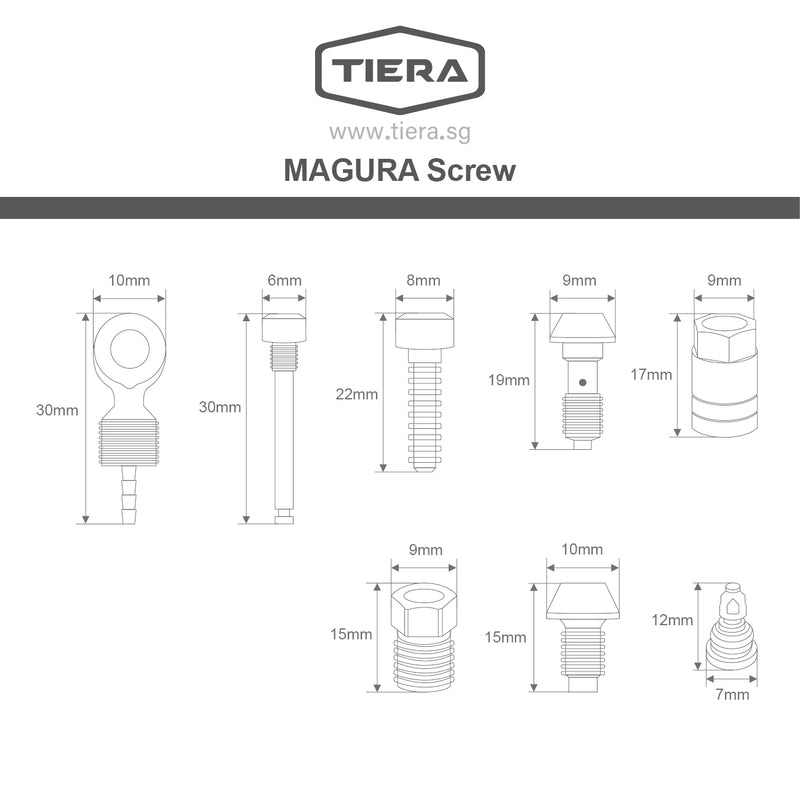 TIERA Magura Master Clamp Titanium Screw