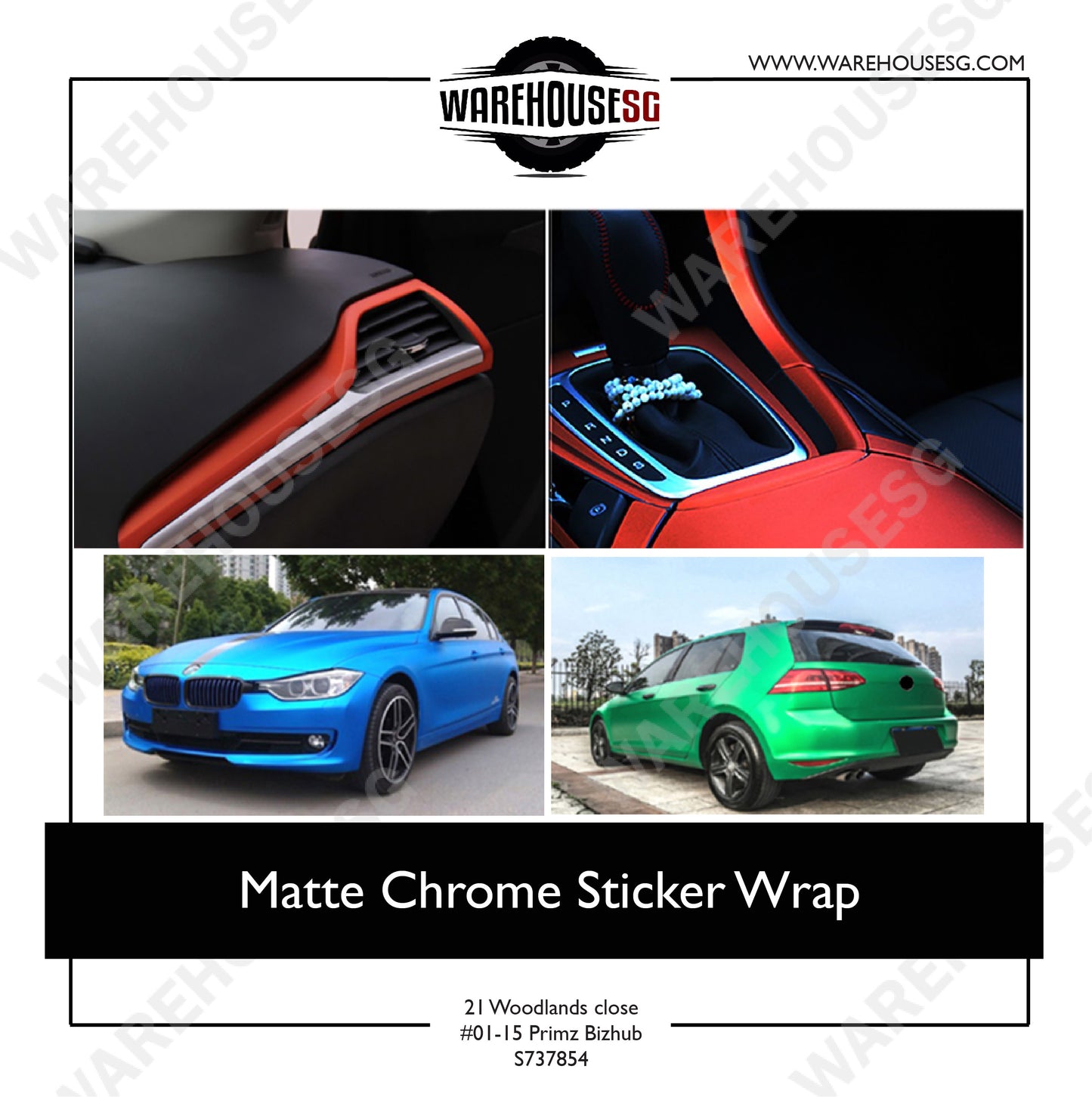 Matte Chrome Sticker Wrap