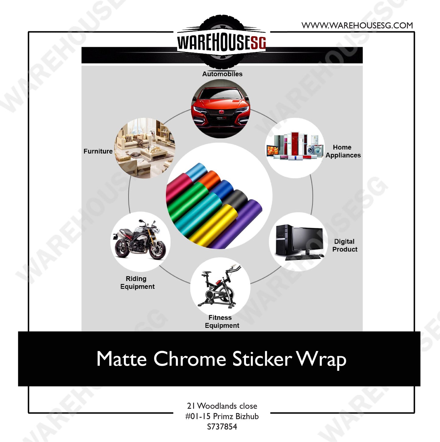 Matte Chrome Sticker Wrap