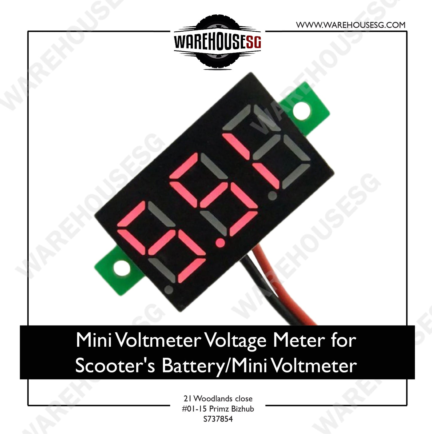 Mini Voltmeter Voltage Meter for Scooter's battery/Mini Voltmeter