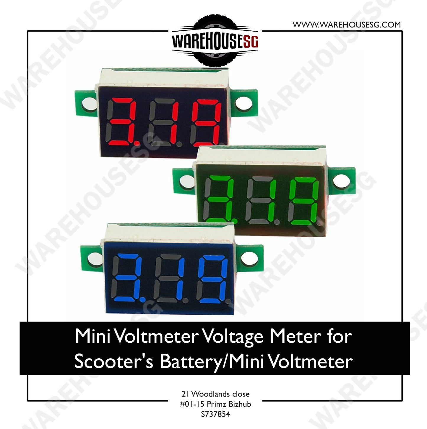 Mini Voltmeter Voltage Meter for Scooter's battery/Mini Voltmeter