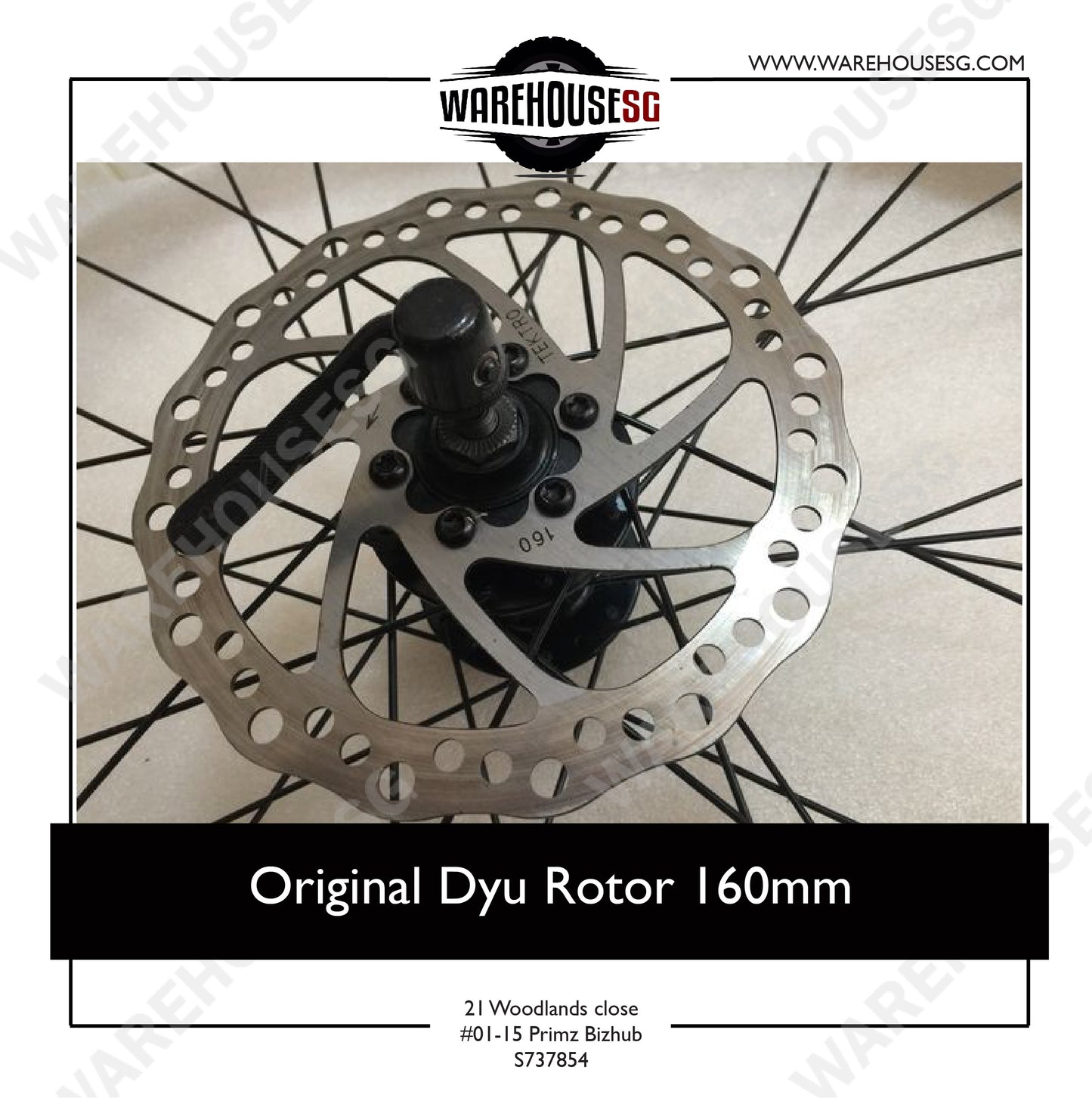 Original Dyu Rotor 160mm For 10 inch Scooters Speedway/ Dualtron