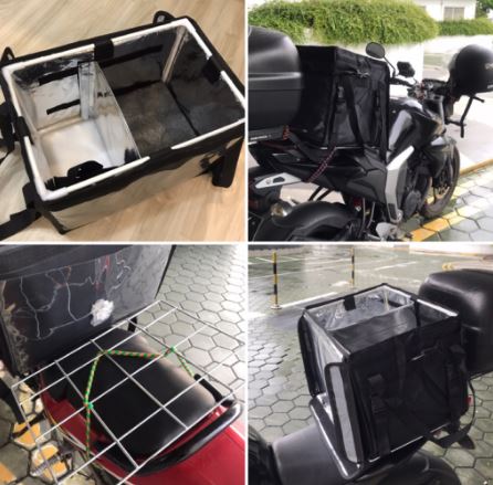Waterproof Food Thermal Bag 30L/48L/62L/80L Magnetic Delivery Box for Food Delivery Riders Free Accessories