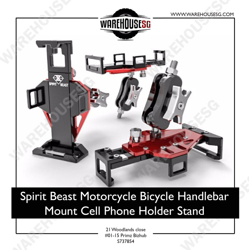 Spirit Beast Motorcycle Bicycle Handlebar Mount Cell Phone Holder Stand