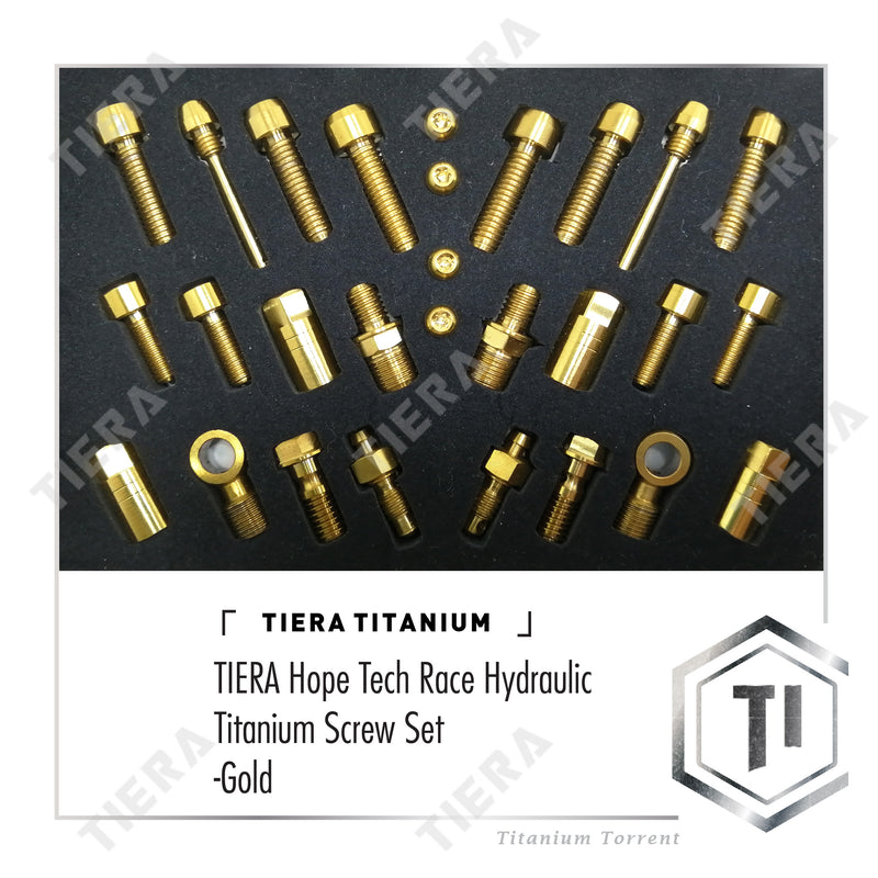 TIERA Hope Tech Race Hydraulic Titanium Screw Set