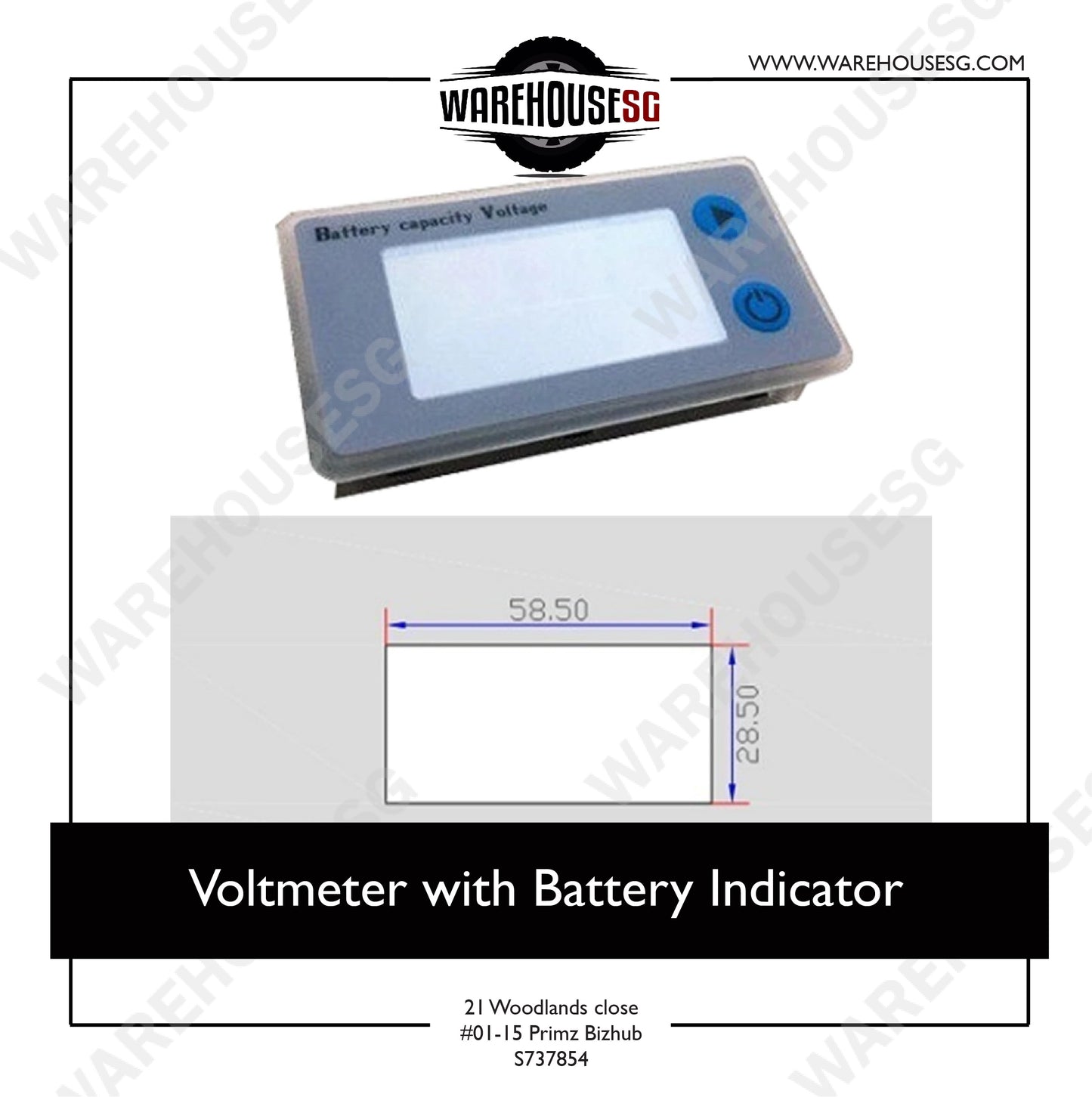 Voltmeter with Battery Indicator