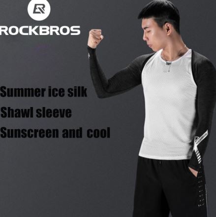 ROCKBROS Men Sleeve Shawl Sleeve Driving Cycling Summer Cool Ice Anti-UV Arm