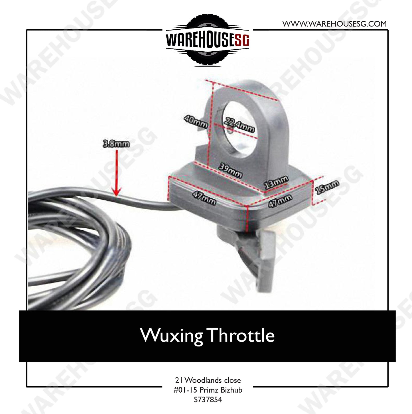 Wuxing 108X Finger / Thumb Throttle