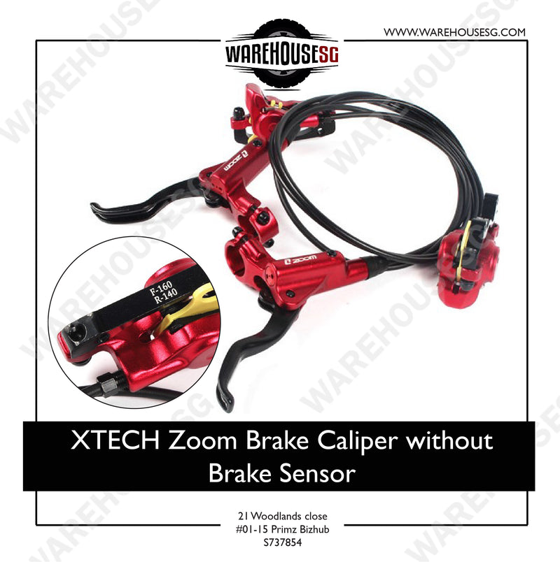 Zoom Hydraulic Brake Calipers without Brake Sensor