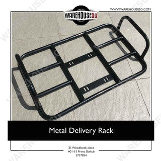 Metal Delivery Rack for PMD, Bicycles, Delivery Riders Bag