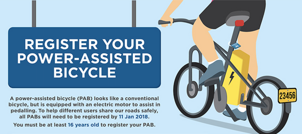 Registering your Power-Assisted Bicycle (PAB) in Singapore