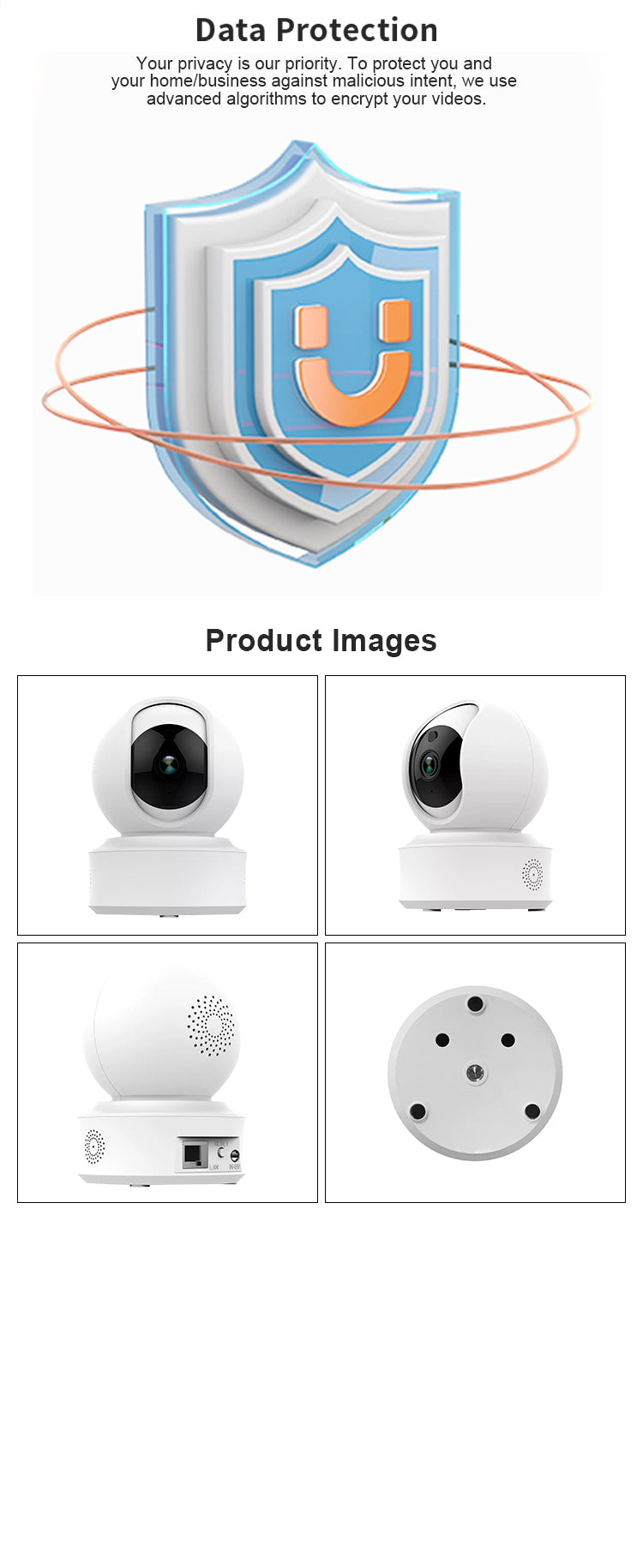 INOVA HOME LEJAJA F7 360 WIFI 1080P/2K Full HD/Super HD Home Security IP Camera