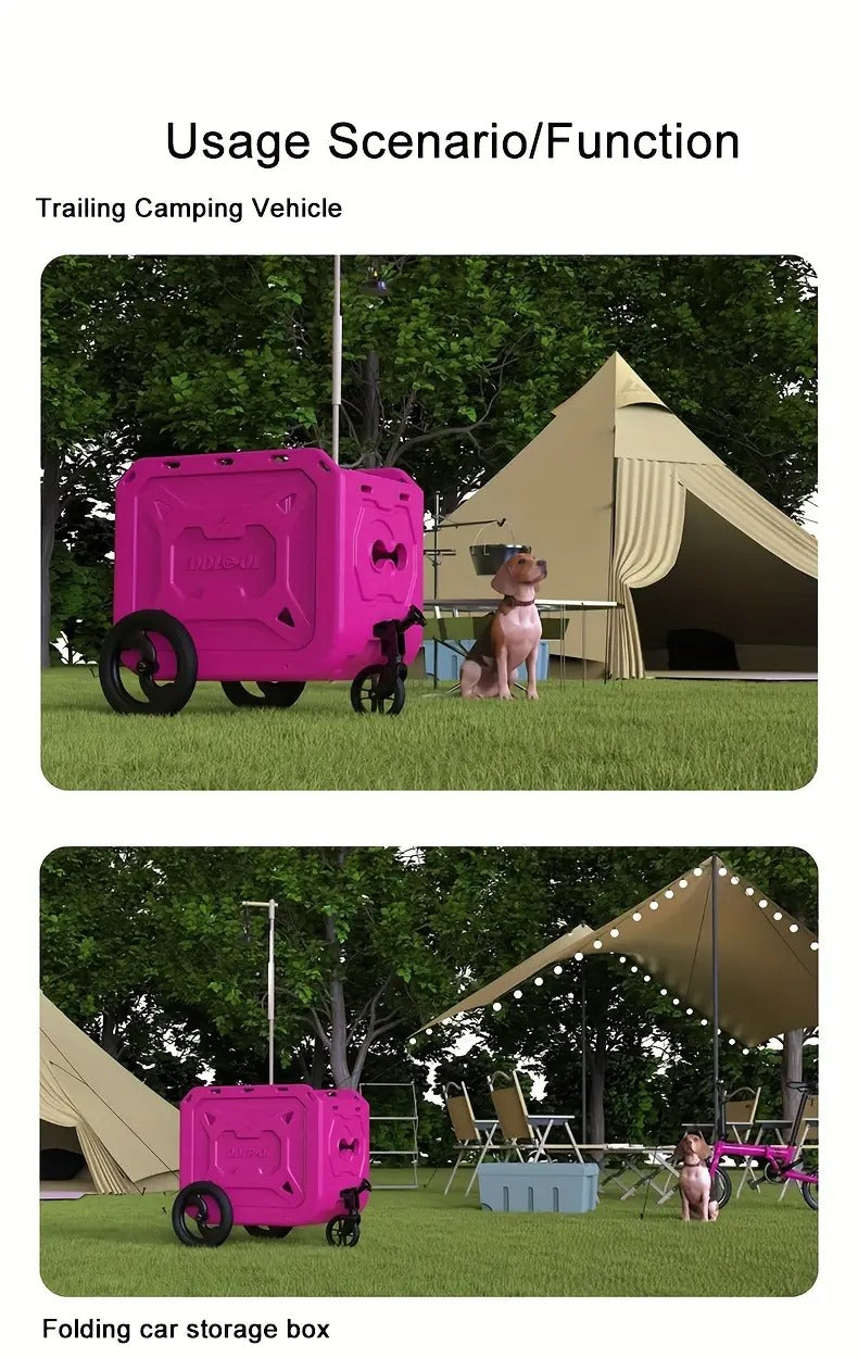 DL Mini Cargo Bike, Multifunction Out Door Sports for Camping, Biking and Pet Transport