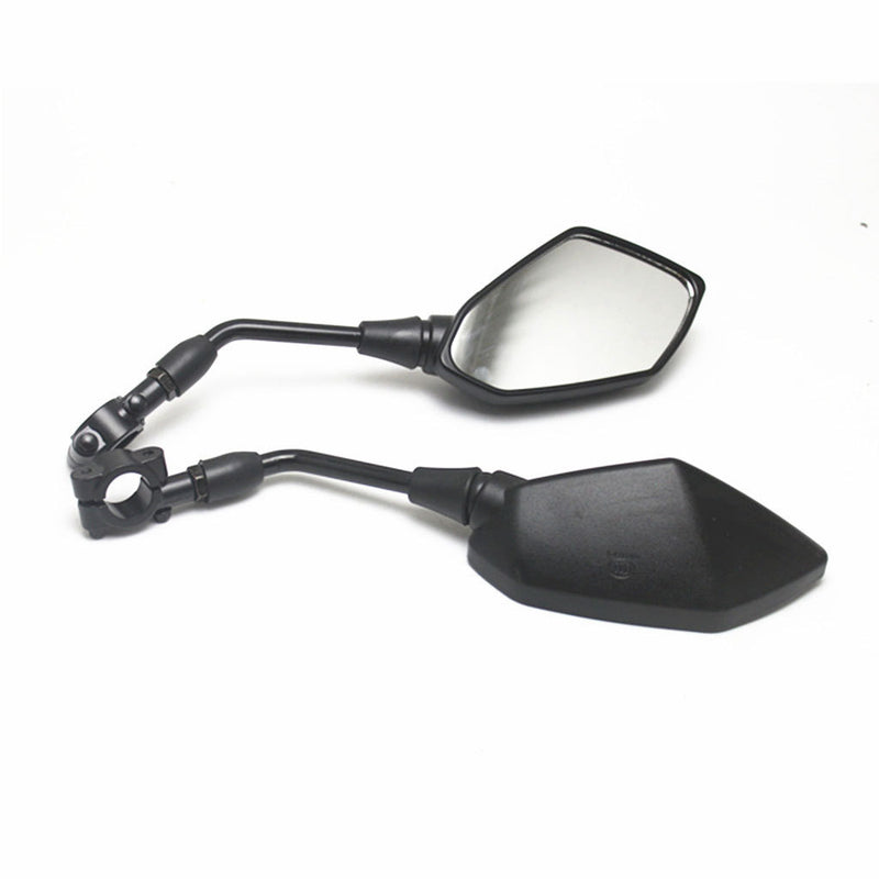 Universal Motorcycle Rear View Mirror with Handlebar Mount Clamp 22mm Z1000