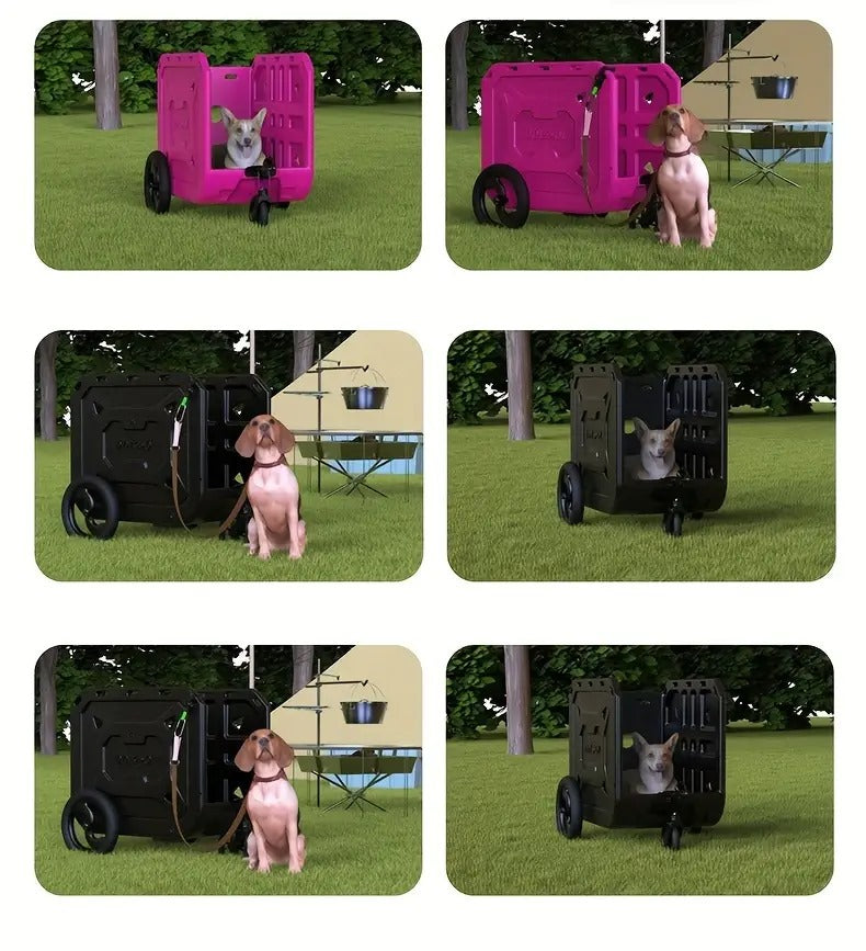 DL Mini Cargo Bike, Multifunction Out Door Sports for Camping, Biking and Pet Transport