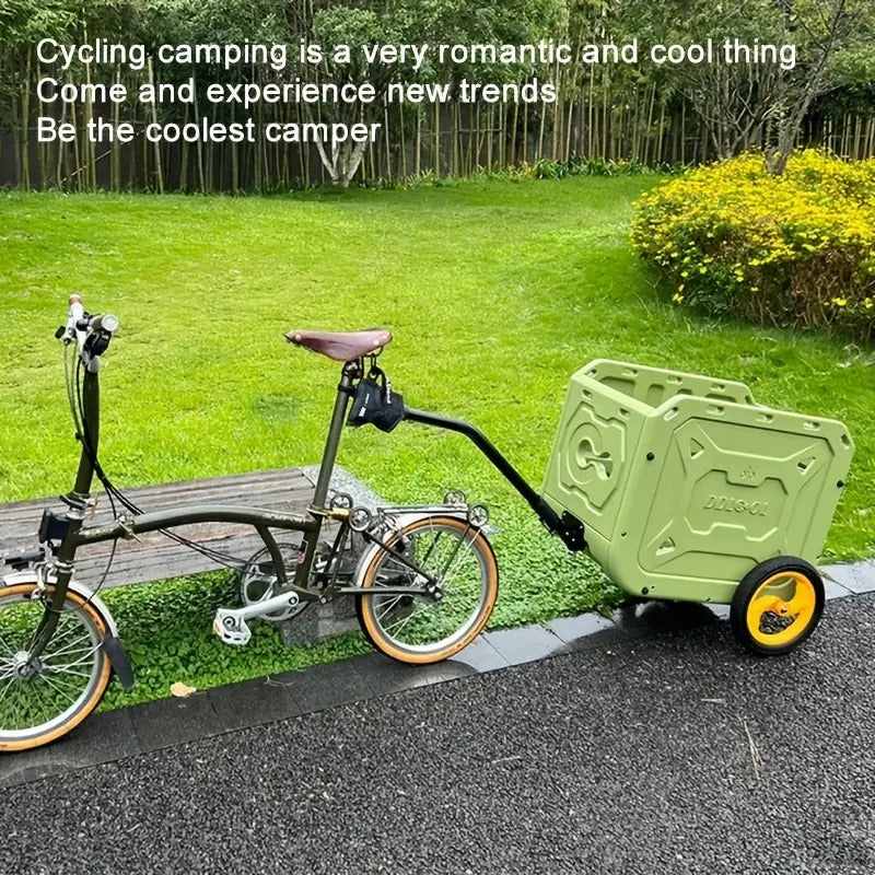 DL Mini Cargo Bike, Multifunction Out Door Sports for Camping, Biking and Pet Transport