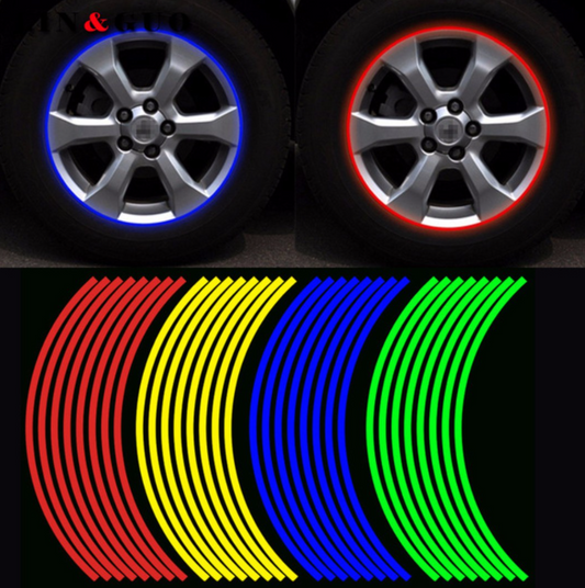 Large Reflective Rim Sticker for E-Scooters/Bicycles/Motorcycles