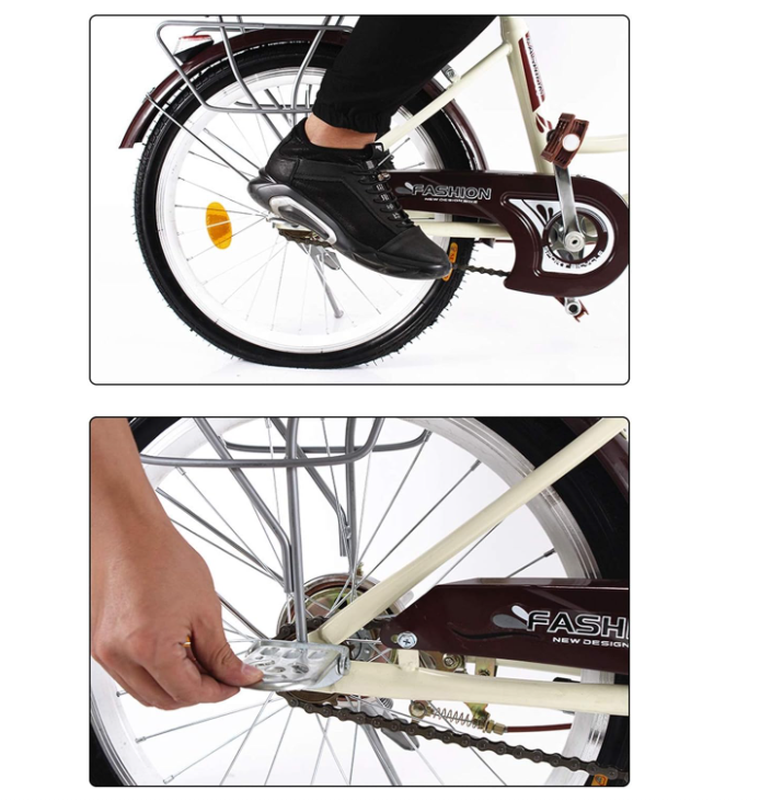 KANG//Bike Folding Foot Peg,Rest,Footrest Steel,Foot Peg for Bike Kid Bicycle,Foot Plates Pedals,Bicicleta,MTB Pedals,Bike pegs,Mini Bike Rear Pedals (1 Pair)