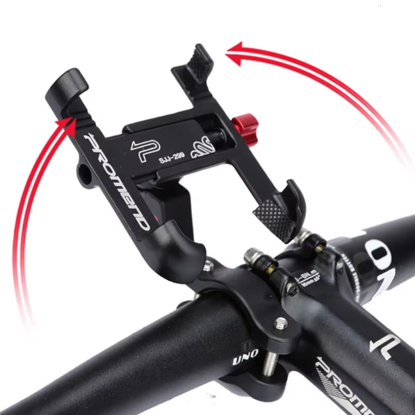 Bike Stem Phone Mount Aluminum Alloy 360° Rotation MTB Bike Road Bicycle Stem Phone Holder