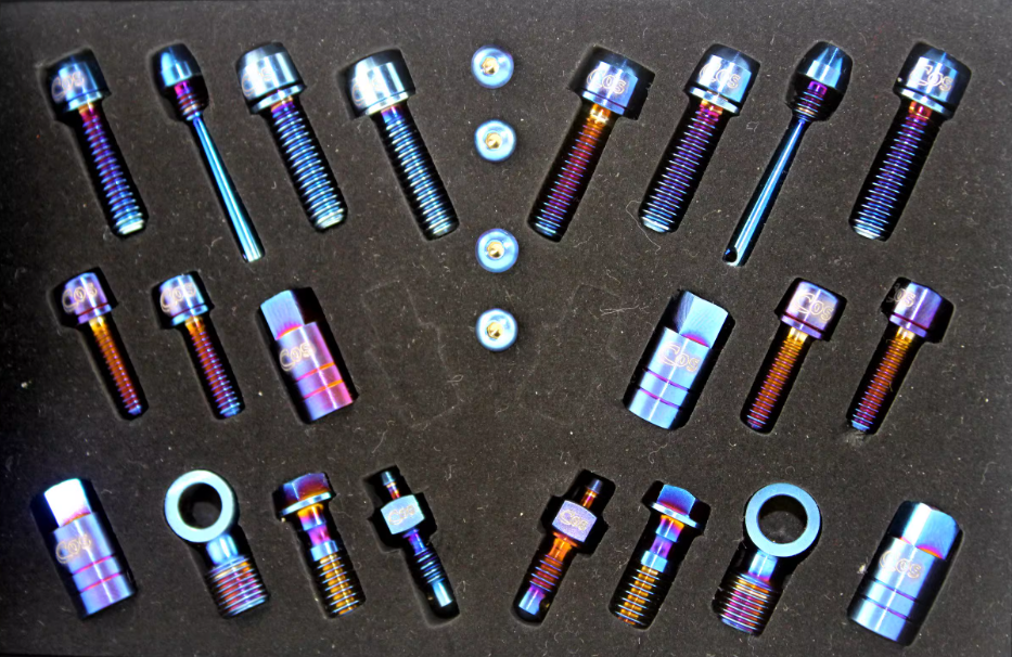 Hope Tech V4 / Race Titanium Upgrade | Upgrade Kit Hope Tech Brake MTB Enduro DH Titanium Screw Parts