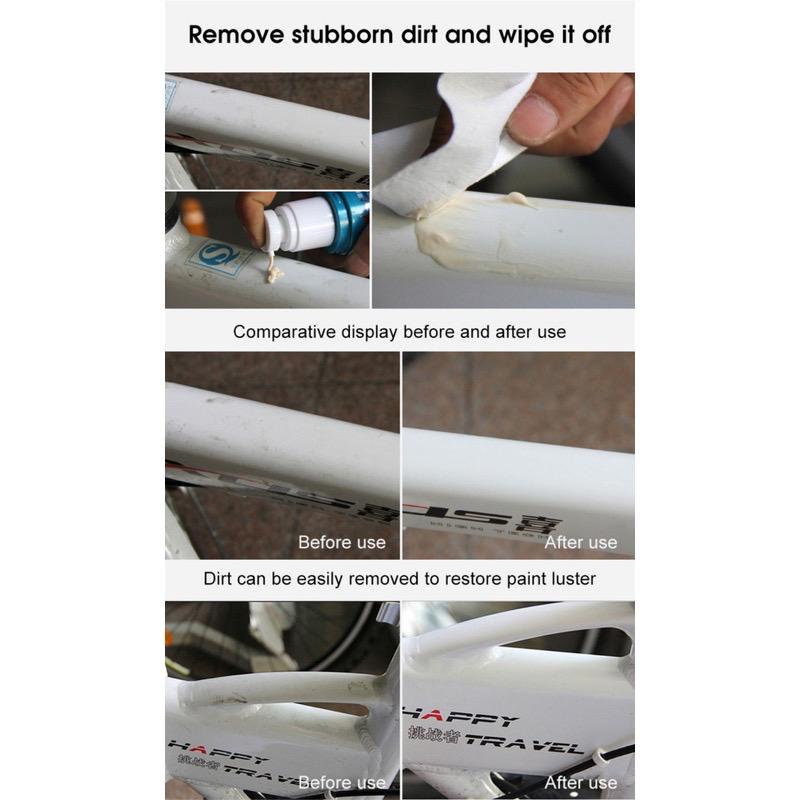 Bicycle Paint Surface Stain Remover 80ml Paint Decontamination Wax Paint Repair Polishing Maintenance Cleaning Agent