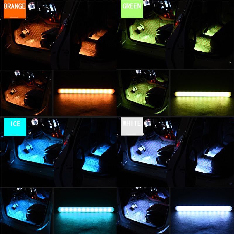 Car Rgb Atmosphere Foot Light Lamp 12 Led Strip Axia Myvi Saga BLM FLX Persona 2016 2017 2018 2019