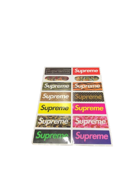 Supreme sticker A4 Sheet