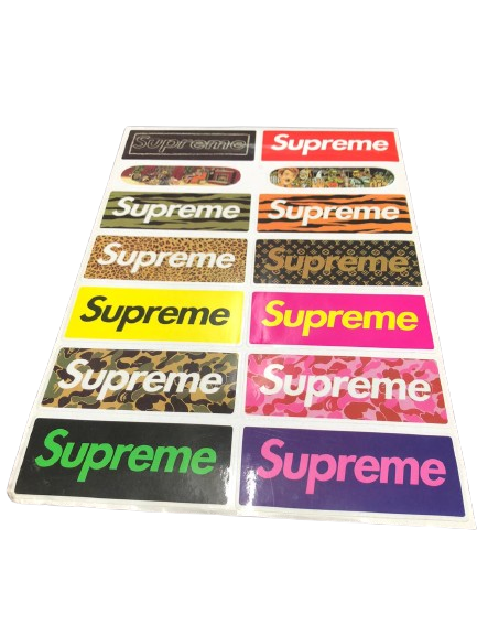 Supreme sticker A4 Sheet