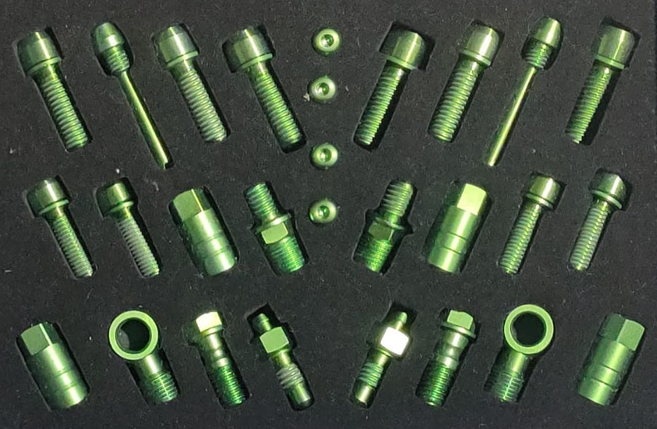Hope Tech V4 / Race Titanium Upgrade | Upgrade Kit Hope Tech Brake MTB Enduro DH Titanium Screw Parts