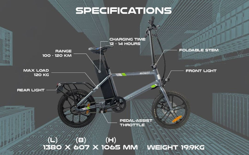 The largest battery e-bike in Singapore MOBOT Ultra Electric Bicycle