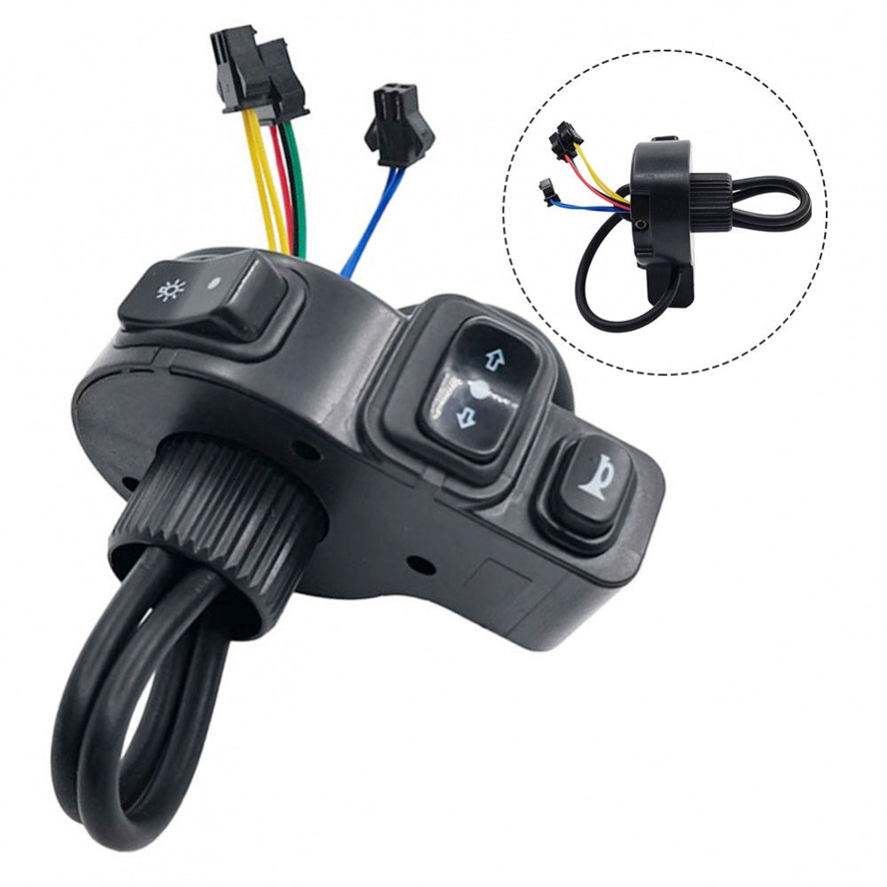 Handlebar Switch ATV Motorcycle For Ebike Horn Light Steering Off On Road