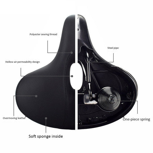 FMFXTR Bicycle Saddle Wide Big Bum Saddle