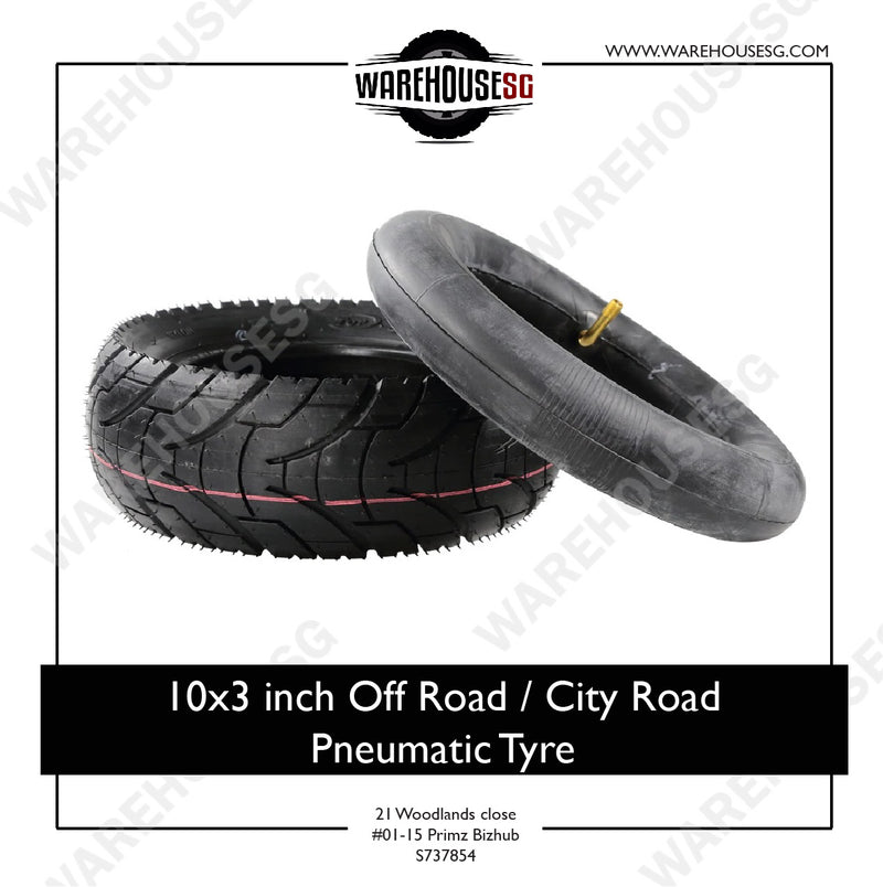 10" x 3.0" Off Road/ City Road Pneumatic Tyre for Electric Scooter