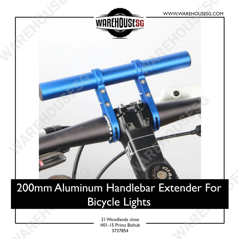 200mm Aluminum Handlebar Extender For Bicycle Lights