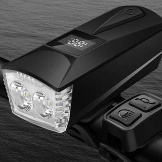 Goofy Rainproof USB Rechargeable LED Front Lamp anti theft alarm 1200mah/1800mah/2600mah
